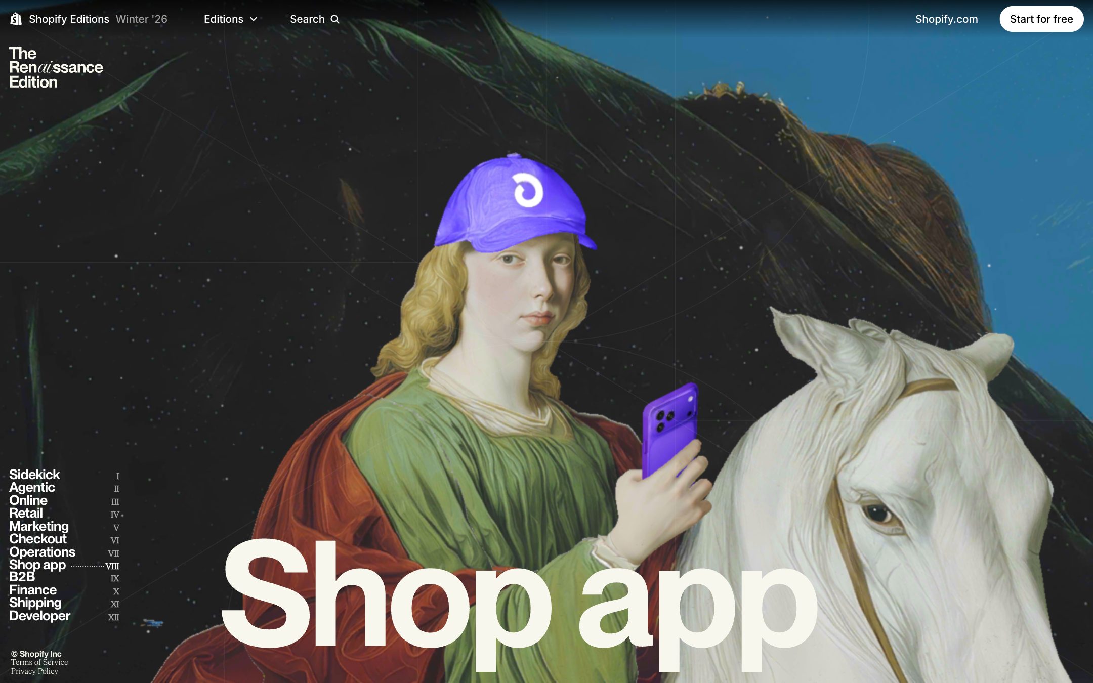 Shop app 章 hero