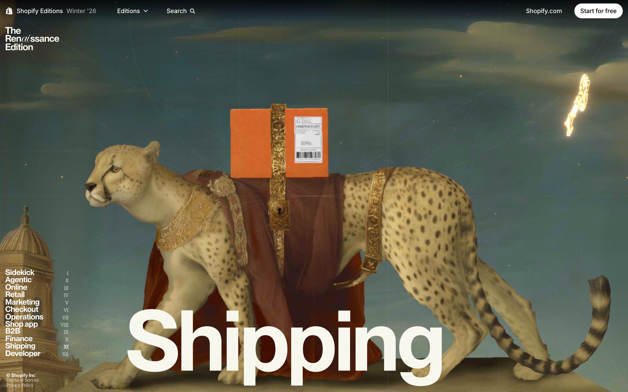 Shipping 章 hero